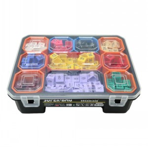 Cube Parts Organiser Case 08 Removable Compartments